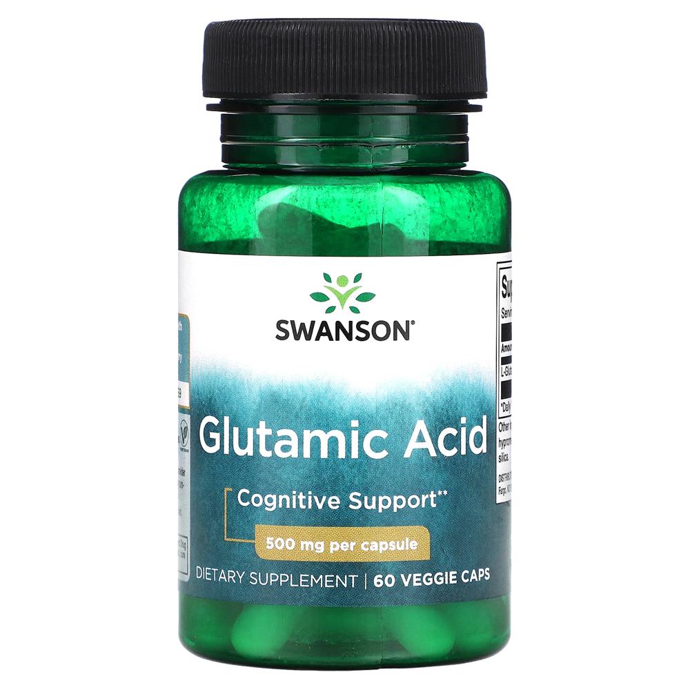 스완슨 <b>L</b> <b>글루탐산</b> 500mg, 60정