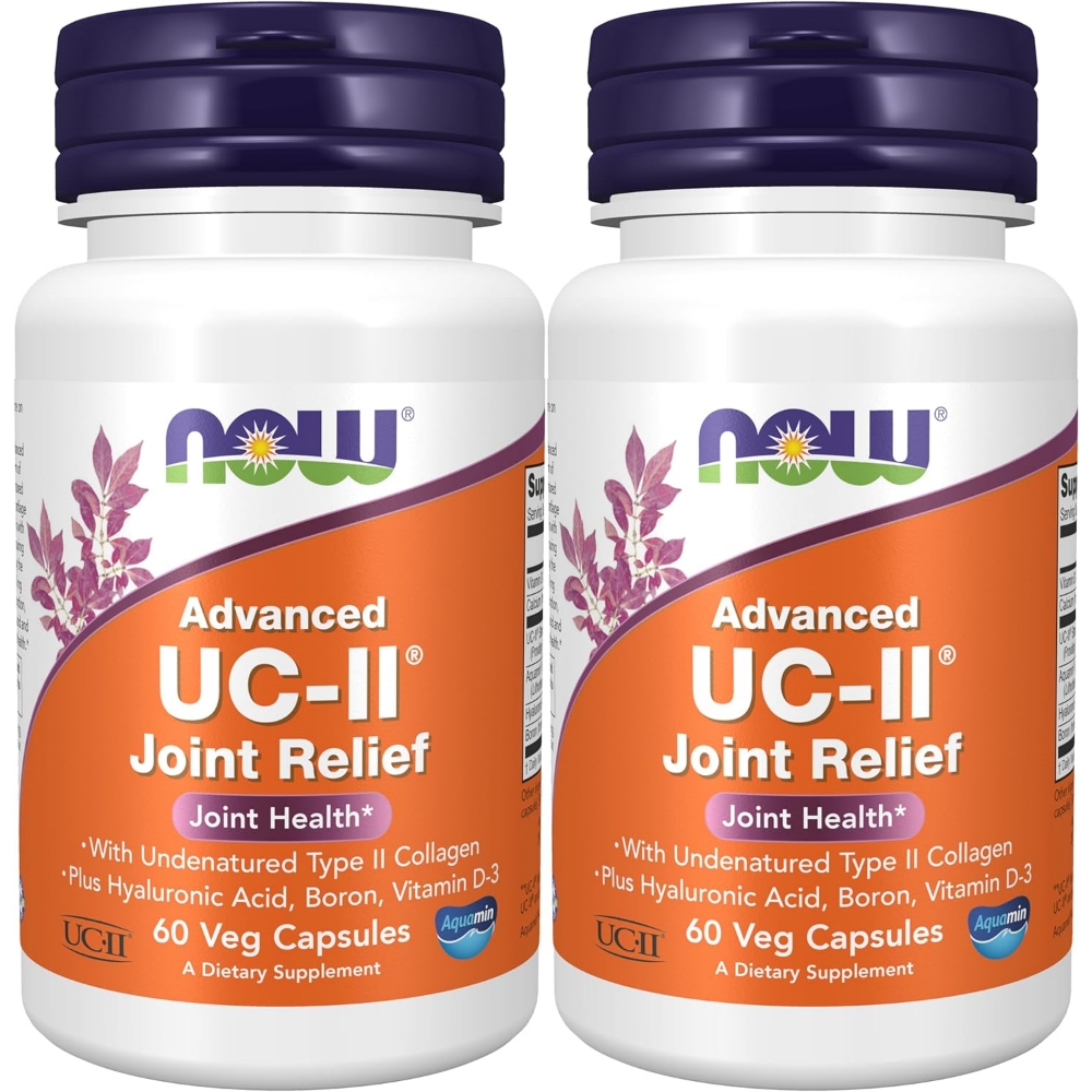 나우푸드 <b>어드밴스드 UC</b> <b>II</b> 콜라겐 <b>조인트 릴리프</b> 베지캡슐 60정 2팩