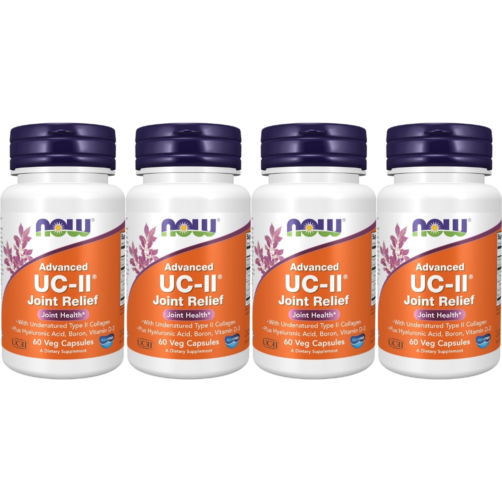 나우푸드 <b>어드밴스드 UC</b> <b>II</b> 콜라겐 <b>조인트 릴리프</b> 베지캡슐 60정 4팩