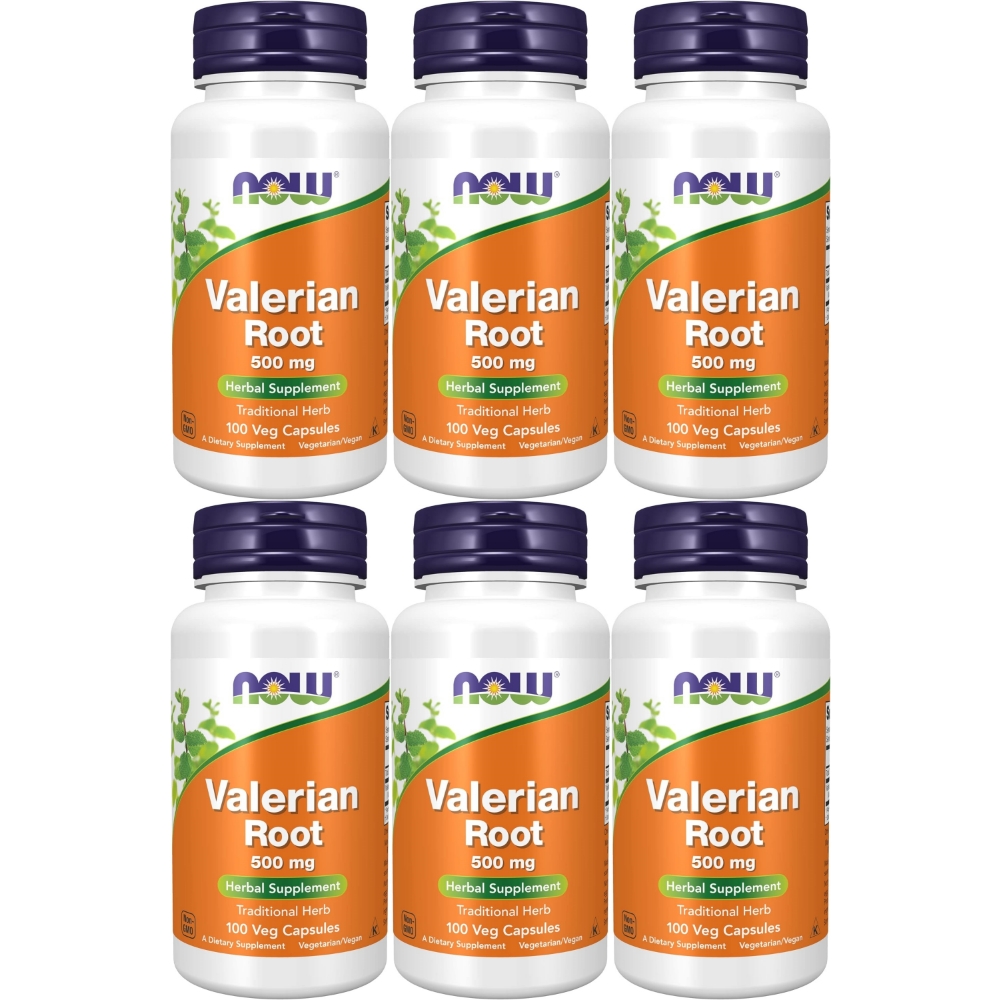 나우푸드 발레리안 뿌리 추출물 500mg 베지캡슐 100정 6팩