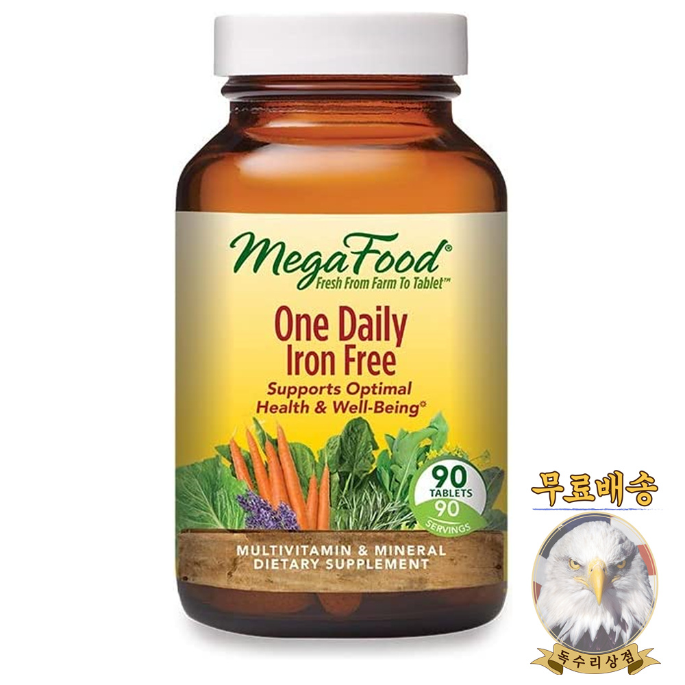 메가푸드 <b>원 데일리 아이언프리</b> 멀티비타민 90정