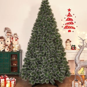 300cm 대형 뉴리얼 솔잎 눈꽃 트리 교회전시