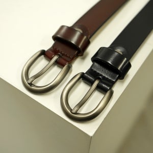 1+1 여자벨트 여성 가죽 허리띠 벨트 소가죽 L85