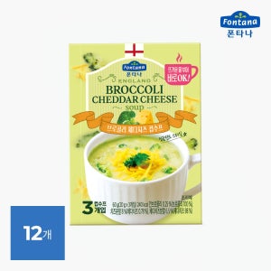 폰타나 브로콜리 체다치즈 수프 60g 12개