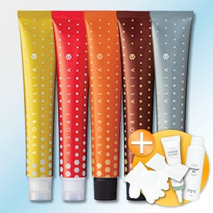 데미 염색약 어솔트 아리아 C 80g 딥 내추럴 라인 새치 웜 브라운 커버 셀프 일본