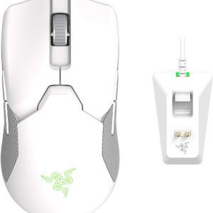 레이저 Viper Ultimate 무선마우스 및 RGB 충전 도크 머큐리 화이트