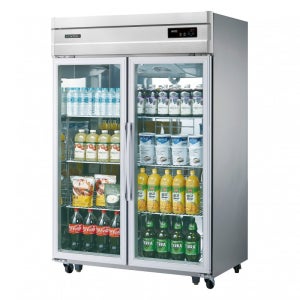 우성 프리미엄 간냉식 업소용냉장고 45박스 올냉동(샷시유리문) WSFM-1260DF(2G)