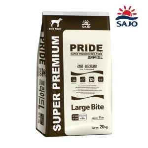 프라이드 라지바이트 강아지사료 20kg 대형견 특수견 사료