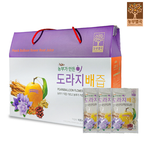 배 도라지즙 NFC 착즙 배도라지 진액 100ml x 30포