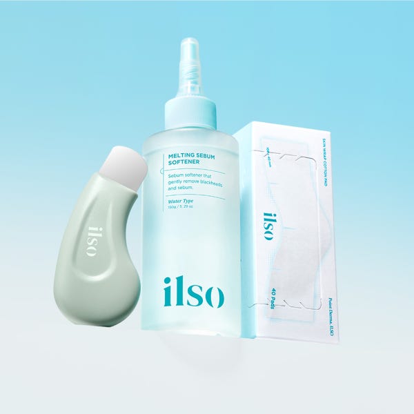 [3종세트] 일소 슈퍼멜팅 세범소프트너 150ml +착붙솜40매 +제거기 / 피지클리너 피지연화제