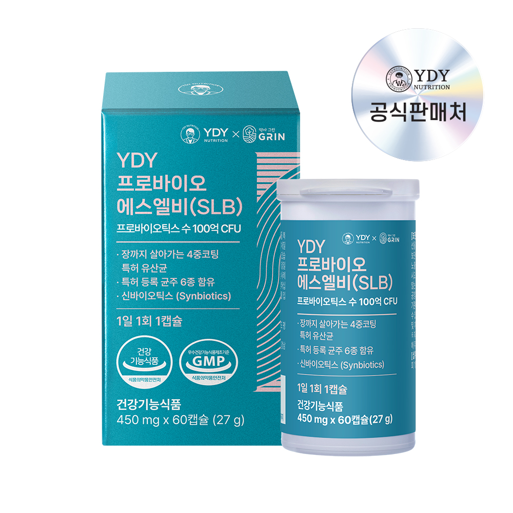 YDY 프로바이오 에스엘비(SLB) 유산균 프로바이오틱스 60캡슐, 1개