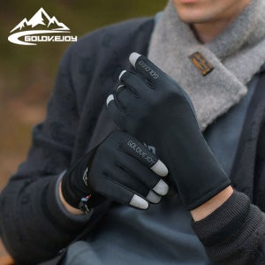 GOLOVEJOY 긴목 라이딩 자전거 장갑 스마트폰터치 방한 방풍 방수 겨울장갑