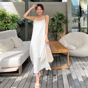 아리 펀칭 롱원피스