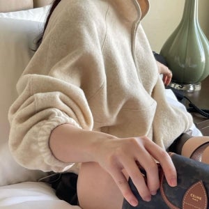 bronze 브론즈 레이크 울 반 하프 집업 맨투맨 3color