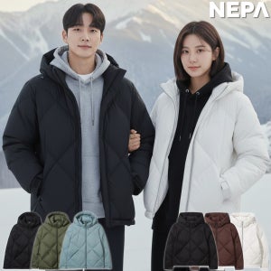 네파 패딩 발열안감 구스다운 남성 여성 경량 숏 점퍼