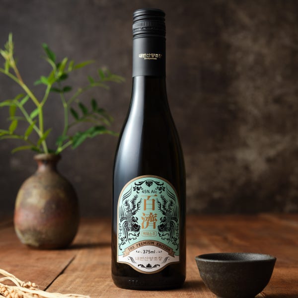 백제소주 45도 375ml 1병 증류식소주+쇼핑백