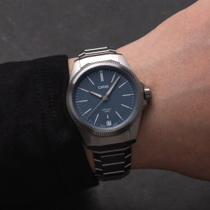 오리스 시계 빅크라운 프로파일럿X 칼리버 400 블루 백화점AS