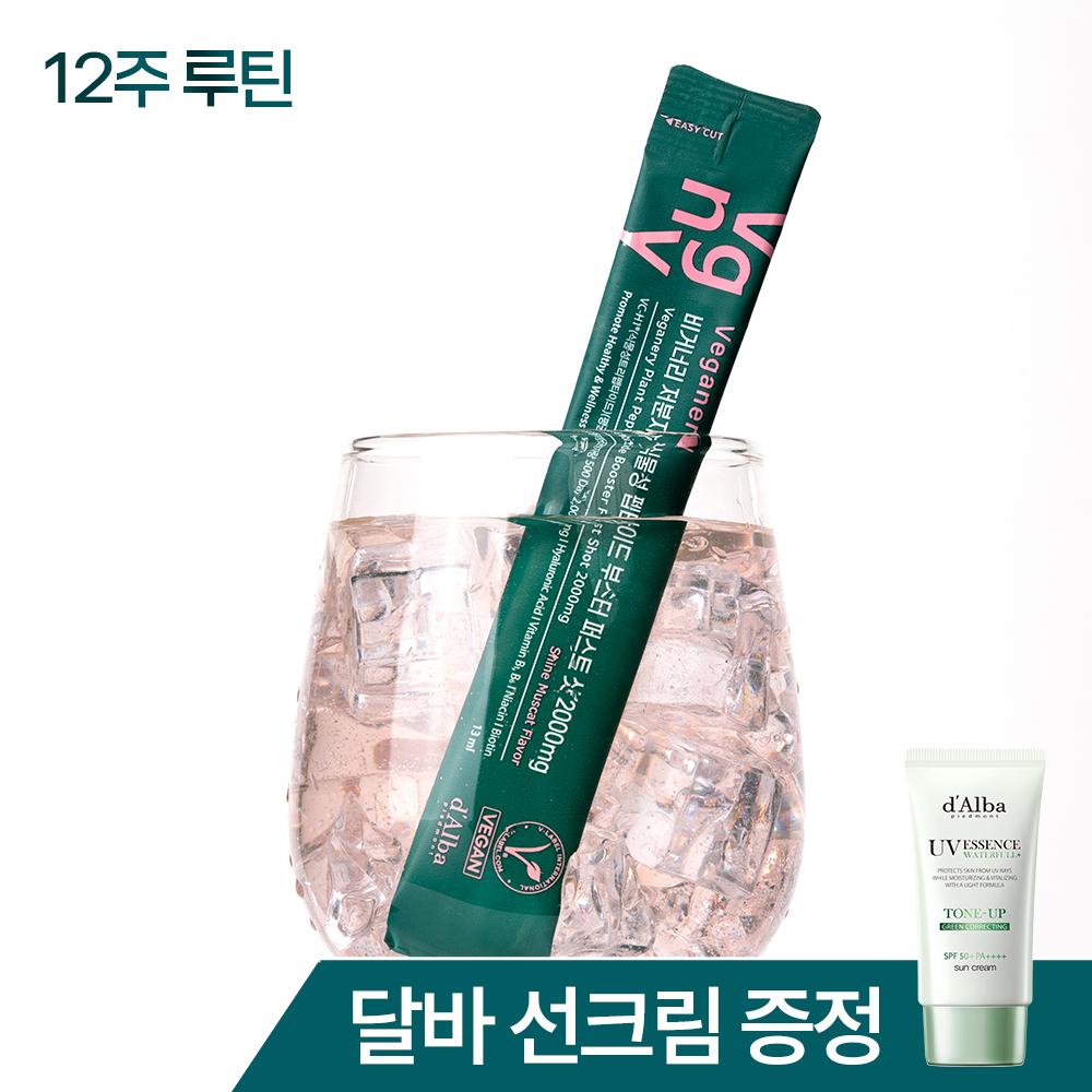 먹는 달바 비거너리 저분자 액상 식물성 펩타이드 퍼스트 샷 2000 mg 14포, 6개