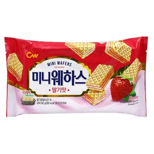 청우 미니웨하스 딸기맛 80g