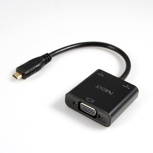 넥스트유 2417HVC-MR Micro HDMI to VGA 컨버터