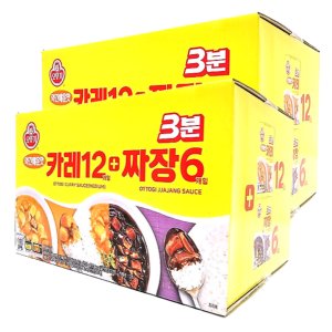 코스트코 카레 짜장 오뚜기 3분 카레 짜장 팩 3.6KG [200GX18개] 2박스