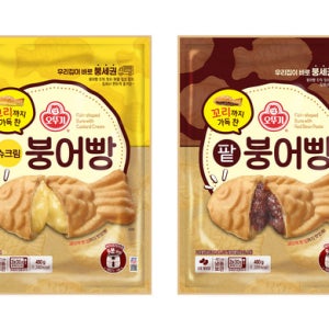 오뚜기 꼬리까지 가득 찬 팥붕어빵/슈크림붕어빵 각1봉