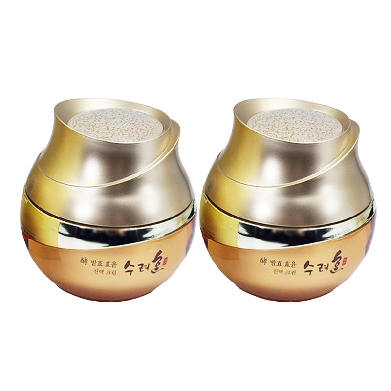 수려한 발효 효윤 진액크림 50ml x2개 보습 탄력