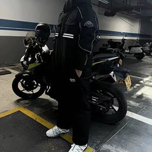 겨울 배달 오토바이 겨울 방한복 일체형 오토바이 우주복 바람막이