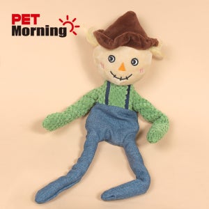 펫모닝 강아지장난감 열일중인 허수아비아저씨