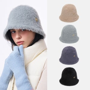 [화이트샌즈] 소프트 페더 니트 버킷햇 키치너 (4 colors)