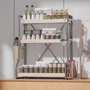오라플 양념통 주방 선반 씽크대 조미료 정리대 2단 3단 다용도