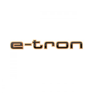 아우디 이트론 엠블럼 측면 e-tron레터링 블랙오렌지색상 순정부품(정품)
