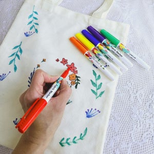 무지 에코백 만들기 DIY 키트 / 어린이 캔버스백 꾸미기 천가방 체험학습