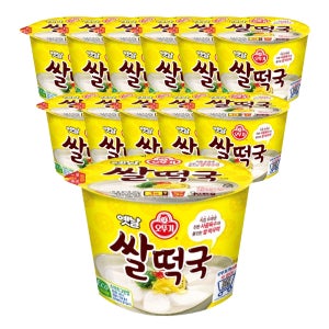 오뚜기 옛날 쌀떡국(용기) 166.6g 12개