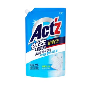 피죤 액츠 퍼펙트 실내건조 리필 1.5L 액체세탁세제 일반드럼겸용