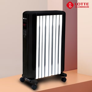 롯데알미늄 라디에이터 전자식 LOR-E08T 화장실 욕실 동파방지히터 타이머형 8핀