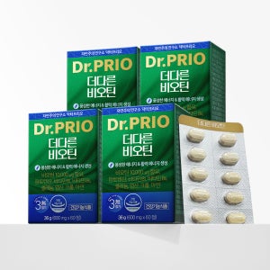 닥터프리오 더다른 풍성한 고함량 비오틴 30000 60정, 4개