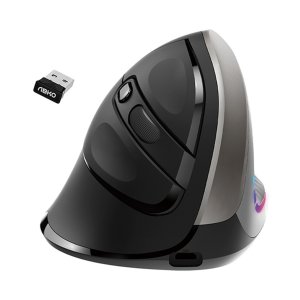 앱코 WEM40 RGB 버티컬 인체공학 무선 마우스