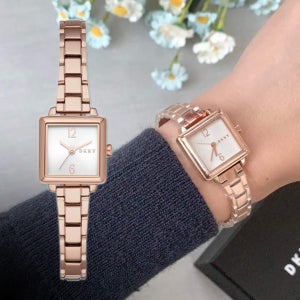 DKNY 여성 로즈골드 메탈 시계 NY2869 케이스,보증서포함