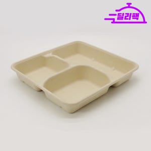 펄프도시락3칸/DP-03-M 투명뚜껑세트