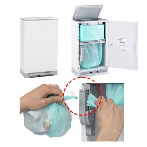 매직캔 휴지통 히포 히포크롬 오토실링 21L 27L 냄새차단 기저귀 쓰레기통