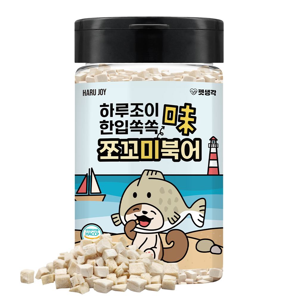 펫생각 한입쏙쏙 쪼꼬미 미니트릿 강아지 동결건조 간식 대용량 명태 북어 트릿 900알