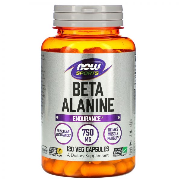 나우 Sports <b>베타</b>-<b>알라닌 750mg</b> 베지 캡슐 120타블릿