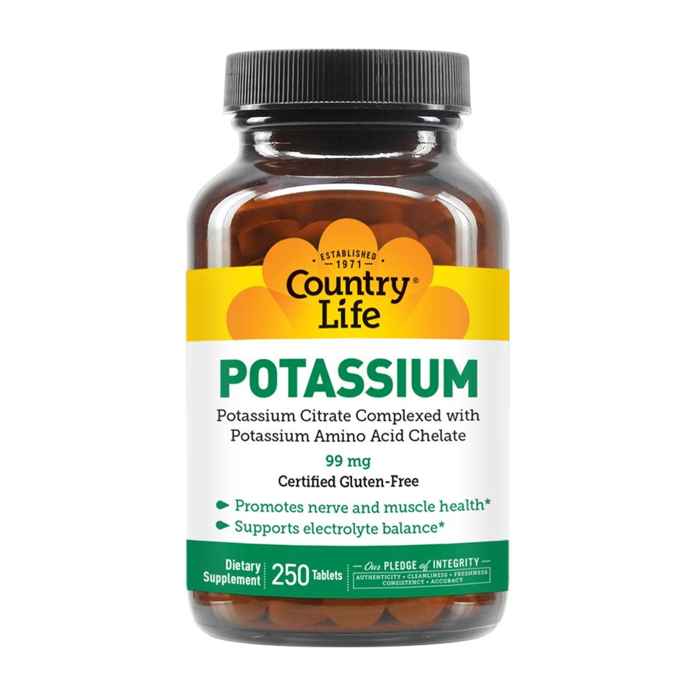 <b>컨트리라이프</b> 포타슘 <b>칼륨</b> Potassium 99mg 250정
