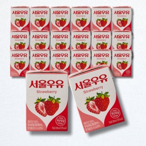 서울우유 딸기멸균우유 200ml 120팩
