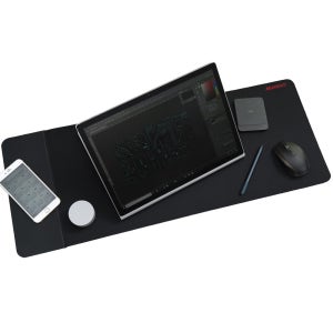 넉넉한 길이감 논슬립 머레이 무선 고속충전 장패드 마우스 롱패드 안전인증 WP-01