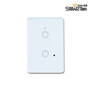 스마트빌 Zigbee 삼성스마트싱스 스테이션직결 Iot 원격제어 조명 2구 화이트 스위치