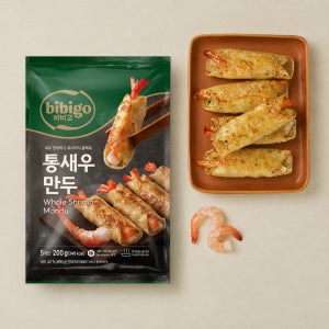 [한마리 통째로] 비비고 통새우만두 200g, 5개