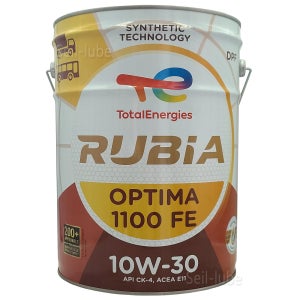 토탈 루비아 옵티마 1100 FE 10W30 20L CK-4 DPF 유로6 TIER-4 연비절감형 고성능 합성 디젤 엔진오일