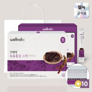전병태 웰녹 녹용 홍삼 스틱 진액 30포